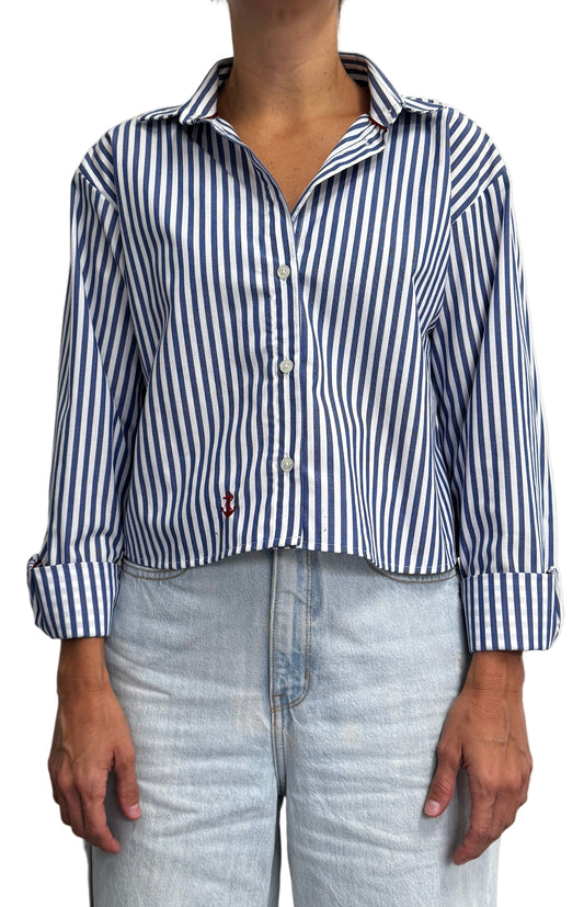 Blusa Rayas Navy