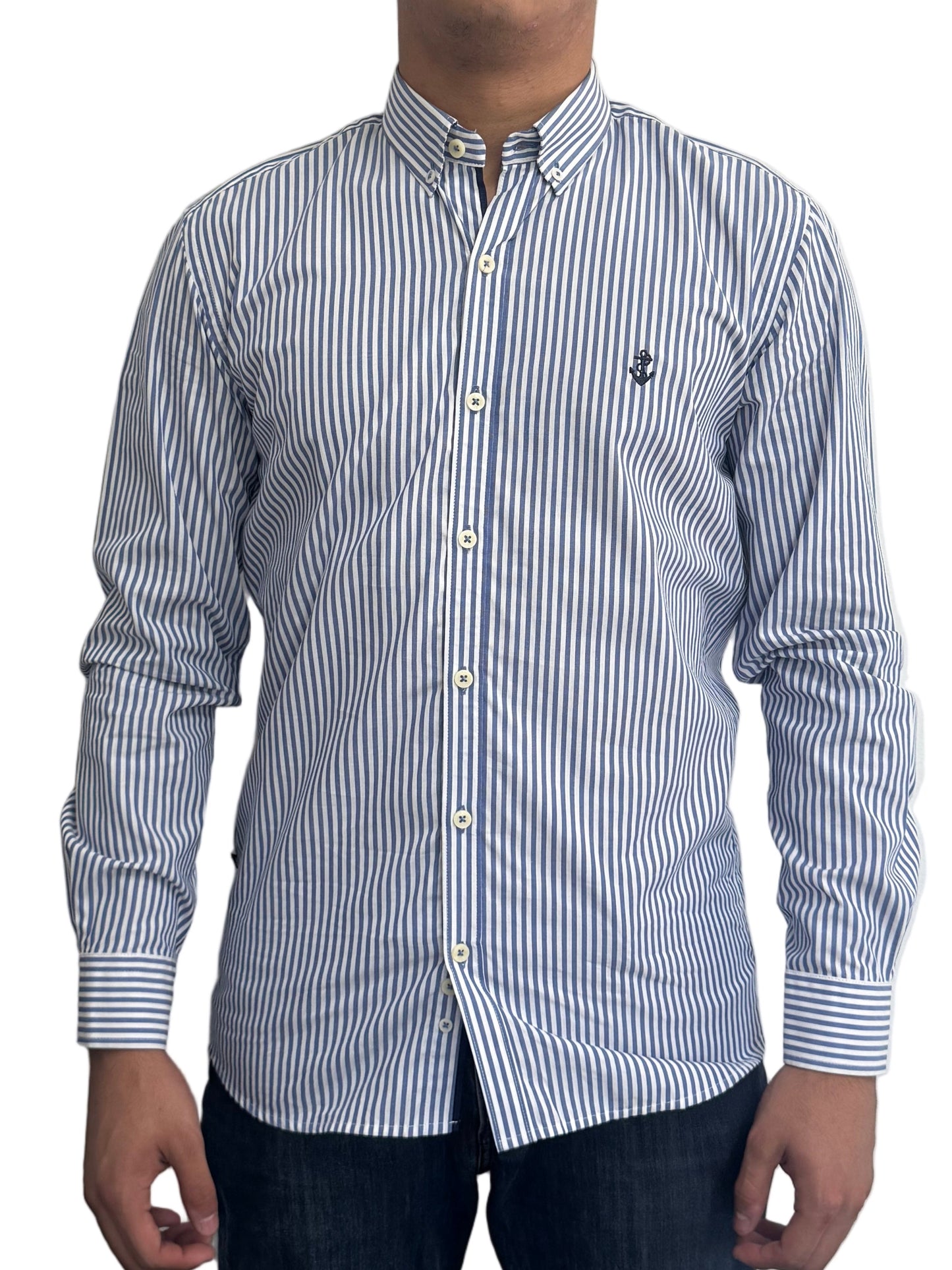 Camisa Rayas Azules a Navy