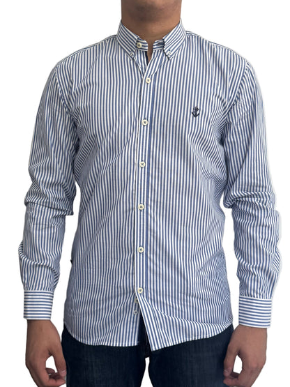 Camisa Rayas Azules a Navy