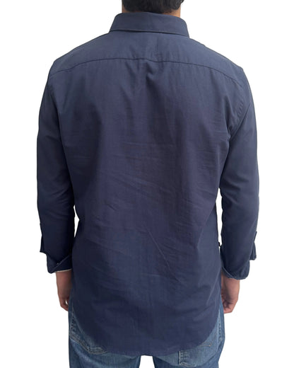 Camisa Oxford Navy