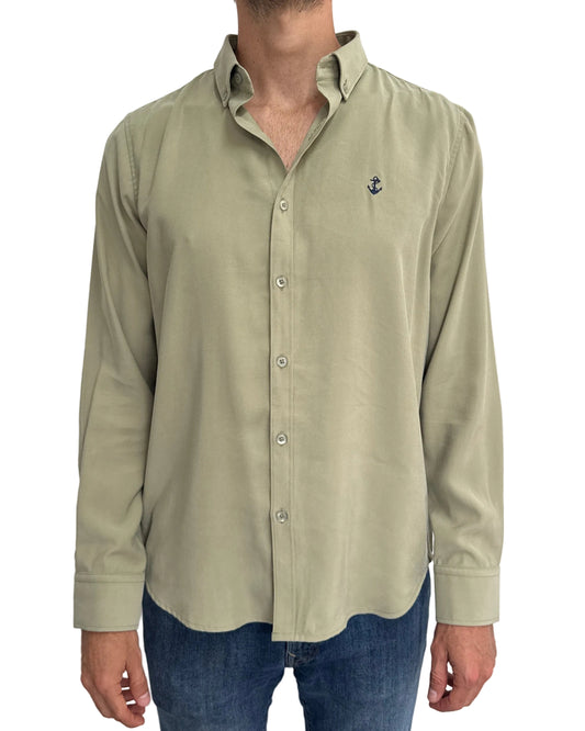 Camisa Verde Oliva en rayón
