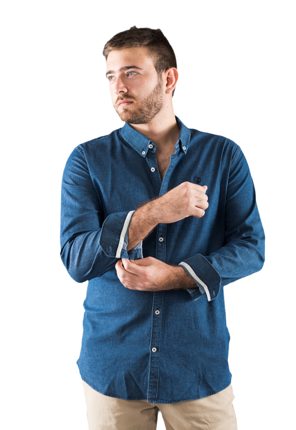 Camisa Denim A Navy