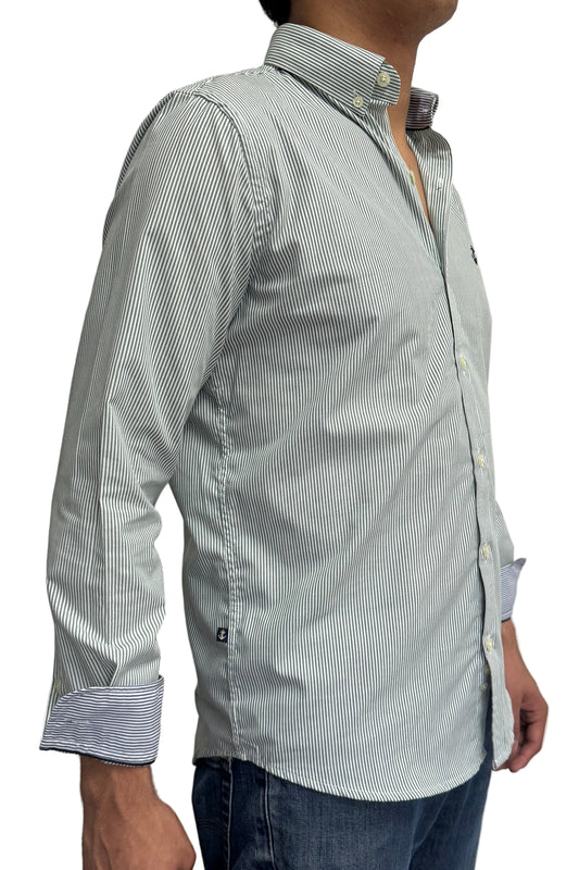 Camisa Rayas Verde