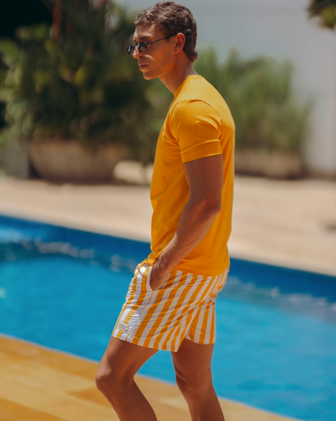 Pantaloneta rayas Amarillas