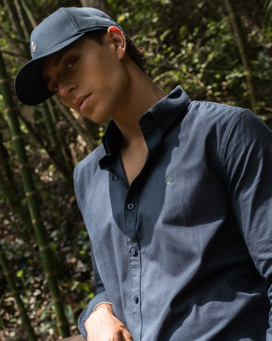 Navy Oxford Shirt