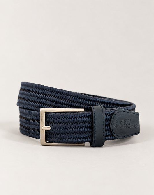 Blue Leather Belt