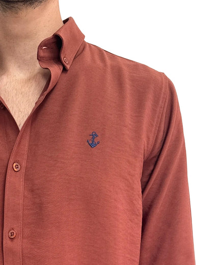 Camisa Terracota en rayón