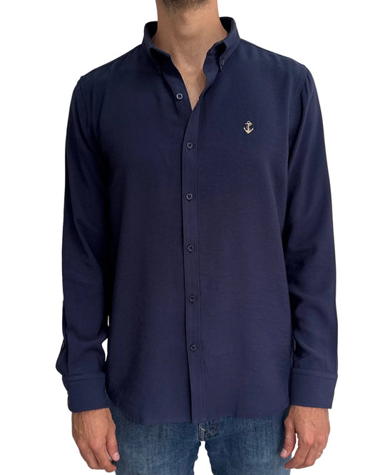 Camisa Navy en rayón
