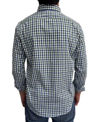 Camisa Cuadros Azul y Verde