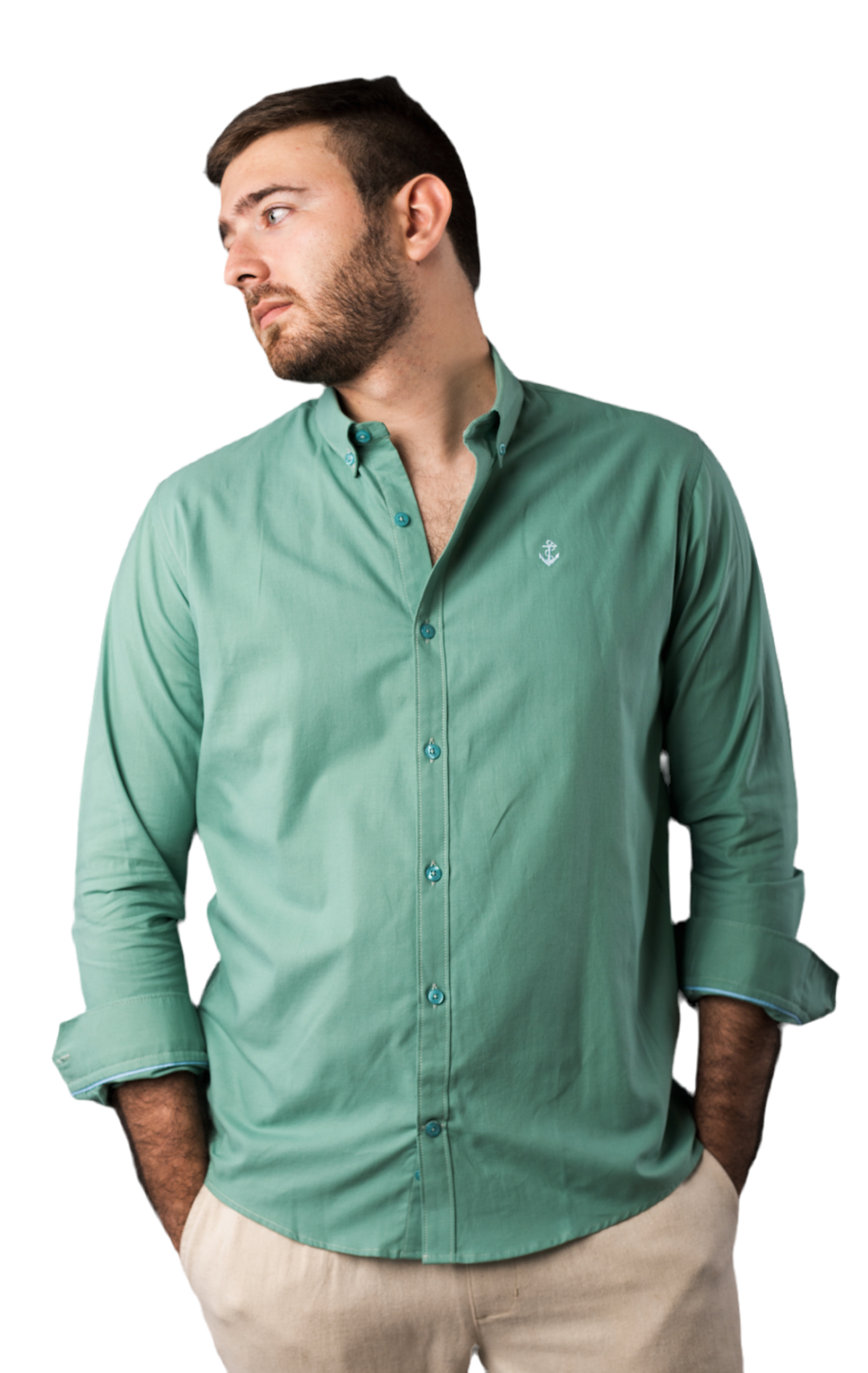 Camisa Oxford Verde