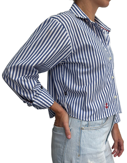 Blusa Rayas Navy