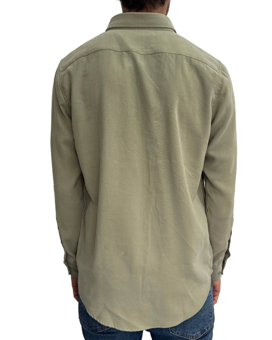 Camisa Verde Oliva en rayón