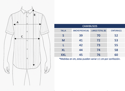 Shirt in Beige Textures with White Stripes