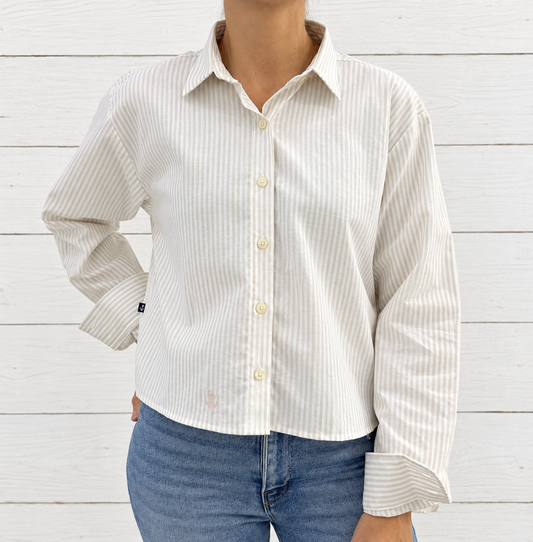 Blusa Rayas Beige