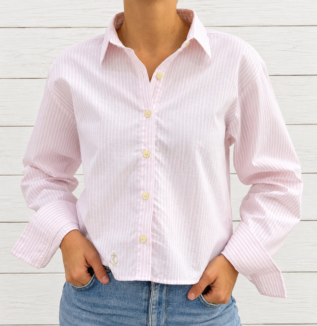 Blusa Rayas Rosadas