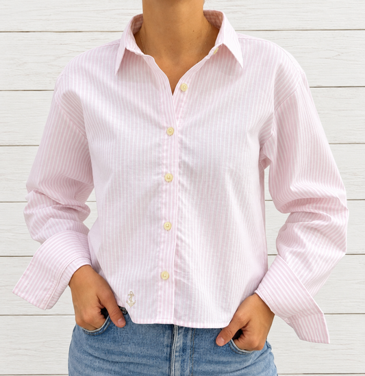 Blusa Rayas Rosadas
