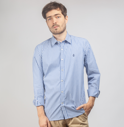 Camisa Rayas Azules