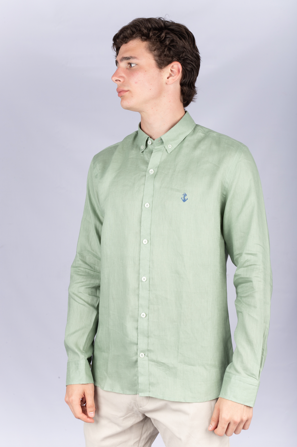 Camisa Lino Verde