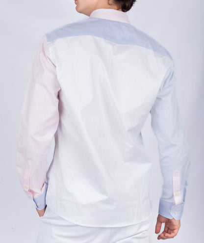 Camisa Oxford Blanca Multicolor