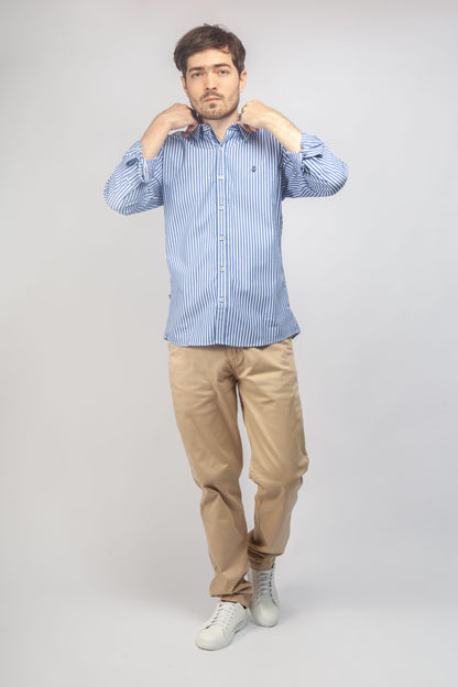 Camisa Rayas Azules