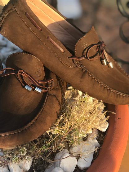 Zapatos Cafés con Cordones Cafés