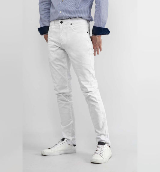 Pantalon Slim Blanco