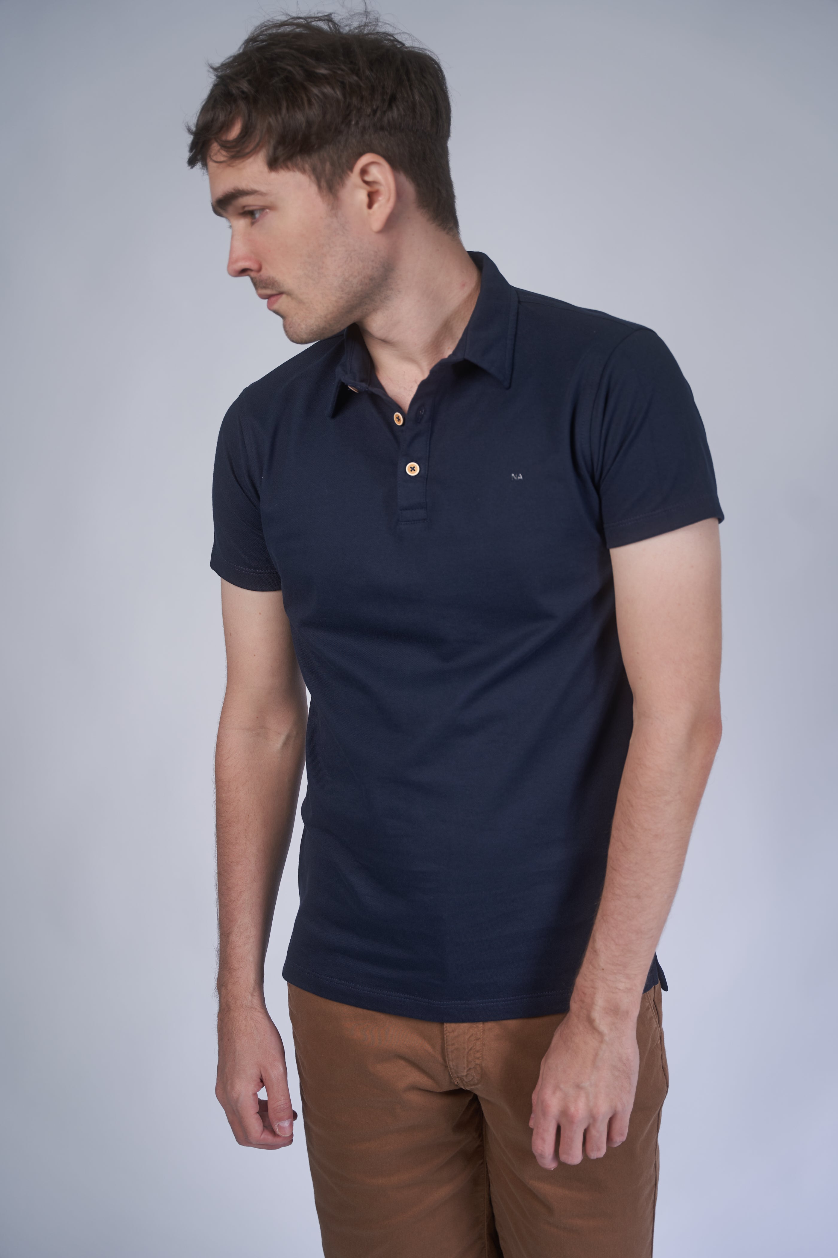 Camisa polo store azul oscuro